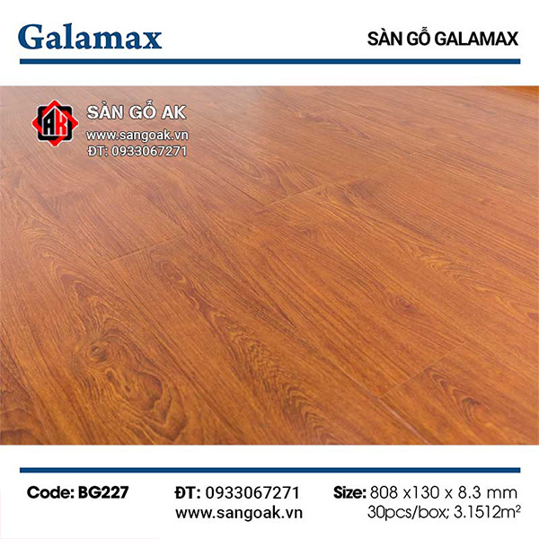 Sàn Gỗ Công Nghiệp TQ Galamax 8.3mm BG227
